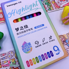 High Glossy Morandi Color Series Pointer Pen Set of 9