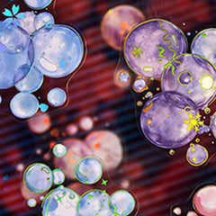Picking Up Light Dreamy Bubble Series DIY PET Sticker Set of 20Pcs