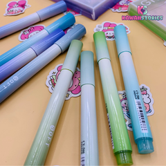 Fluorescent Ink Pastel Color Highlighter Set - Kawaii Stories
