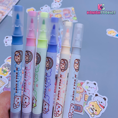 Small Mochi Double Head Highlighter Set - kawaii Stories