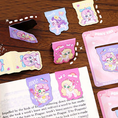Cute Cartoon Pony Lily Magnetic Bookmark, Bookmarks