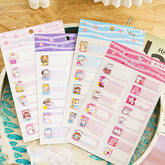 ✨ Kawaii Waterproof Name Label Stickers – Cute Cartoon School ID Tags