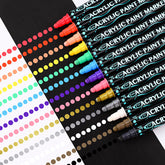 ✨ Double Tip Dot Style Acrylic Markers – Multi-Color Art & Doodle Pens Set
