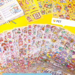 1000 Patterns Decoration Stickers - Pack of 20 Long Sheets,Stickers