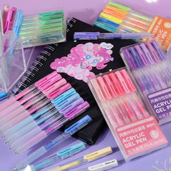 π Acrylic Dreamy Gel Pen Set of 6β Kawaii Pastel Writing & Drawing Pens