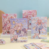 Purple Kawaii Dreamscapes B5 Hardcover Notebook, Kawai Notebooks