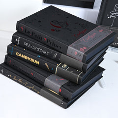 Aeesthetic Black Paper Sketch & Doodle Journal - Kawaii Stories