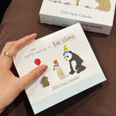 2026 Healing Comic-Style Cute Animal Calendar