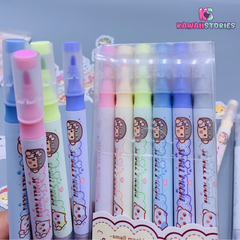 Small Mochi Double Head Highlighter Set - kawaii Stories