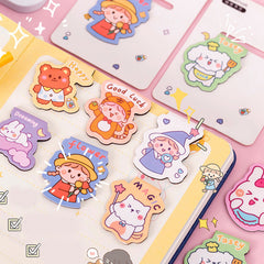 Kawaii Cartoon Magnetic Bookmark, Bookmarks