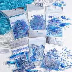 Mo Ink PET Ice Crystal Sticker – Rainwater Series Pack of 20 Stickers