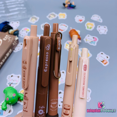 Cloud Grip Aesthetic Gel Pen Set - (5 Piece Box) for Cozy Studying