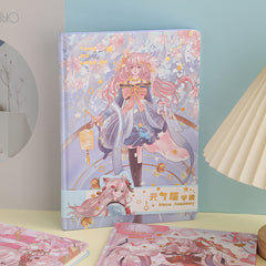 Blue Kawaii Dreamscapes B5 Hardcover Notebook, Kawai Notebooks