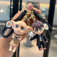 Cartoon Wizard Character Keychain — Pendant Collection