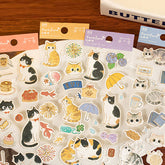 Meow Life Cute Cat Pattern Stickers for DIY Notebook & Photo Frame
