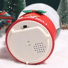 Resin Santa Claus Crystal Ball With Snow And Music Box,Kawaii Table Décor and Accessories