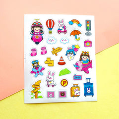 Transparent PVC Thermos Cup Stickers - Set of 15 Sheets,Stickers