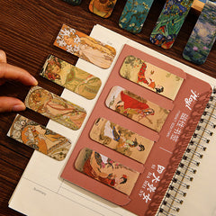 Vintage Oil Painting Style Magnetic Bookmark, Bookmarks