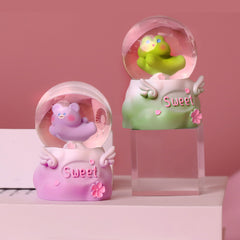 Luminous Resin Capybara Crystal Ball Blind Box Decor,Kawaii Table Décor and Accessories