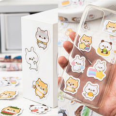 Kawaii Gift Giving Die Cut Stickers - Box of 45 Stickers,Stickers