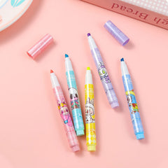 Cute Labubu Pastel Highlighter Markers for Notes - Kawaii Stories