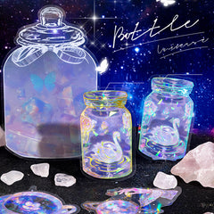 Mo Ink Ice Crystal Universe Bottle Planner Decoration Stickers Pack of 10