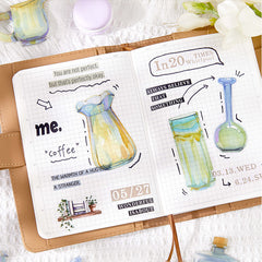Wish Dream Bottle Series Bottle-Themed Notebook Decor Stickers 20Pcs