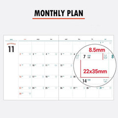 Korean 2026 Lunar Horse Year Weekly Planner – Minimalist INS Diary