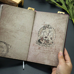 Kawaii Vintage Chinese Ancient Style Guochao Dunhuang Notebook, Kawai Notebooks