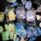 Mo Ink Ice Crystal Universe Bottle Planner Decoration Stickers Pack of 10