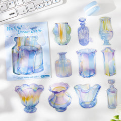 Wish Dream Bottle Series Bottle-Themed Notebook Decor Stickers 20Pcs