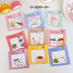 Kawaii 2026 Chikawa Mini Tear-Off Desk Calendar Gift 💕📅🐰