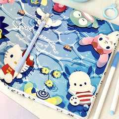 🌸 Japanese Sanrio Cartoon A5 Notebook – Cute Kawaii Faux Leather Diary