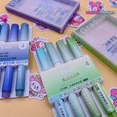 Fluorescent Ink Pastel Colors Mini Highlighter Set