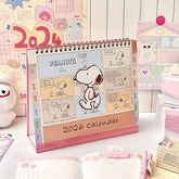 🌸 2026 Peanuts Desk Calendar — Aesthetic Cute Desktop Planner