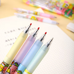 💛 Spongebob Pastel Click Pen Set – 6-Pack Cute Cartoon Gel Pens