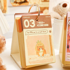 Mr. Paper 2026 Upgraded 365 Desk Calendar – Pet Theme Gift Box