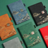 Vintage PU Leather Magnetic Clip Notebook Diary, Kawai Notebooks