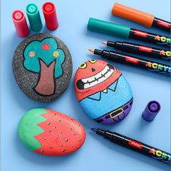 Waterproof Acrylic Markers – 0.7mm Fine Tip Painting Marker Set