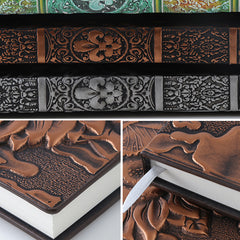 Sunflower 3D Embossed Faux Leather Cover Notebook, Kawai Notebooks