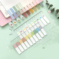 Gradient Color Sticky Strip Sticker Bookmark, Bookmarks
