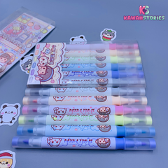 Small Mochi Double Head Highlighter Set - kawaii Stories