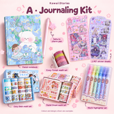 A - Journaling Kit - all included product groups; colours and designs shown are examples