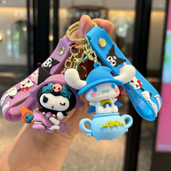 🔮 Magic Spell Sanrio Keychain – Cute Cartoon Character Pendant Collection