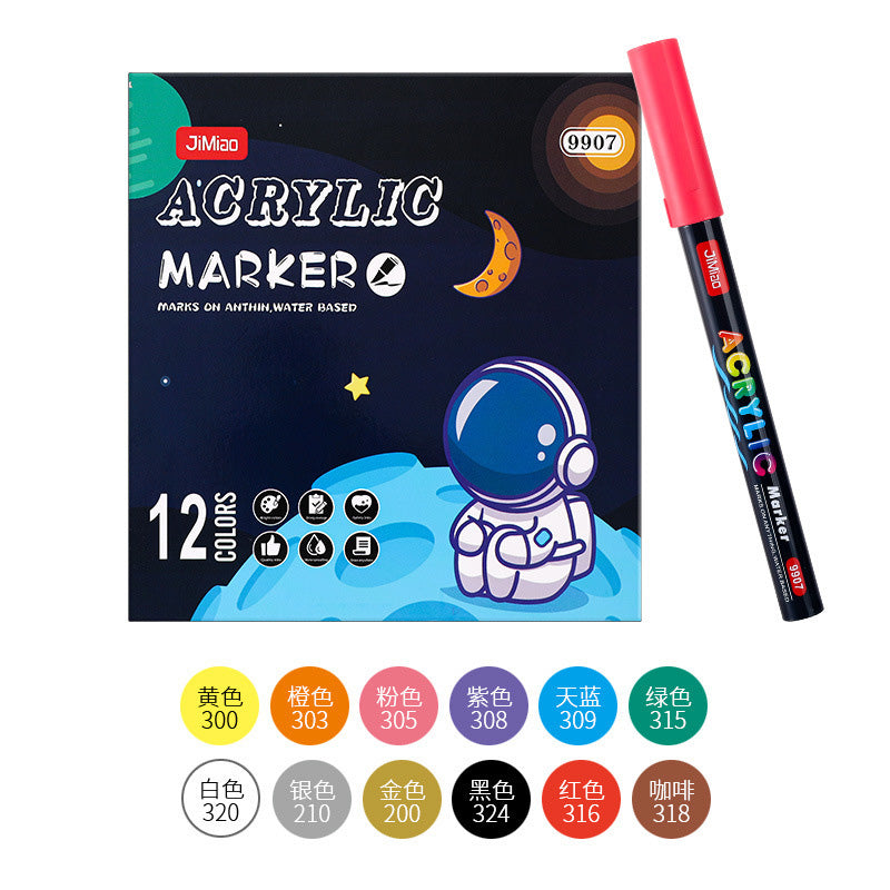 Waterproof Acrylic Markers – 0.7mm Fine Tip Painting Marker Set