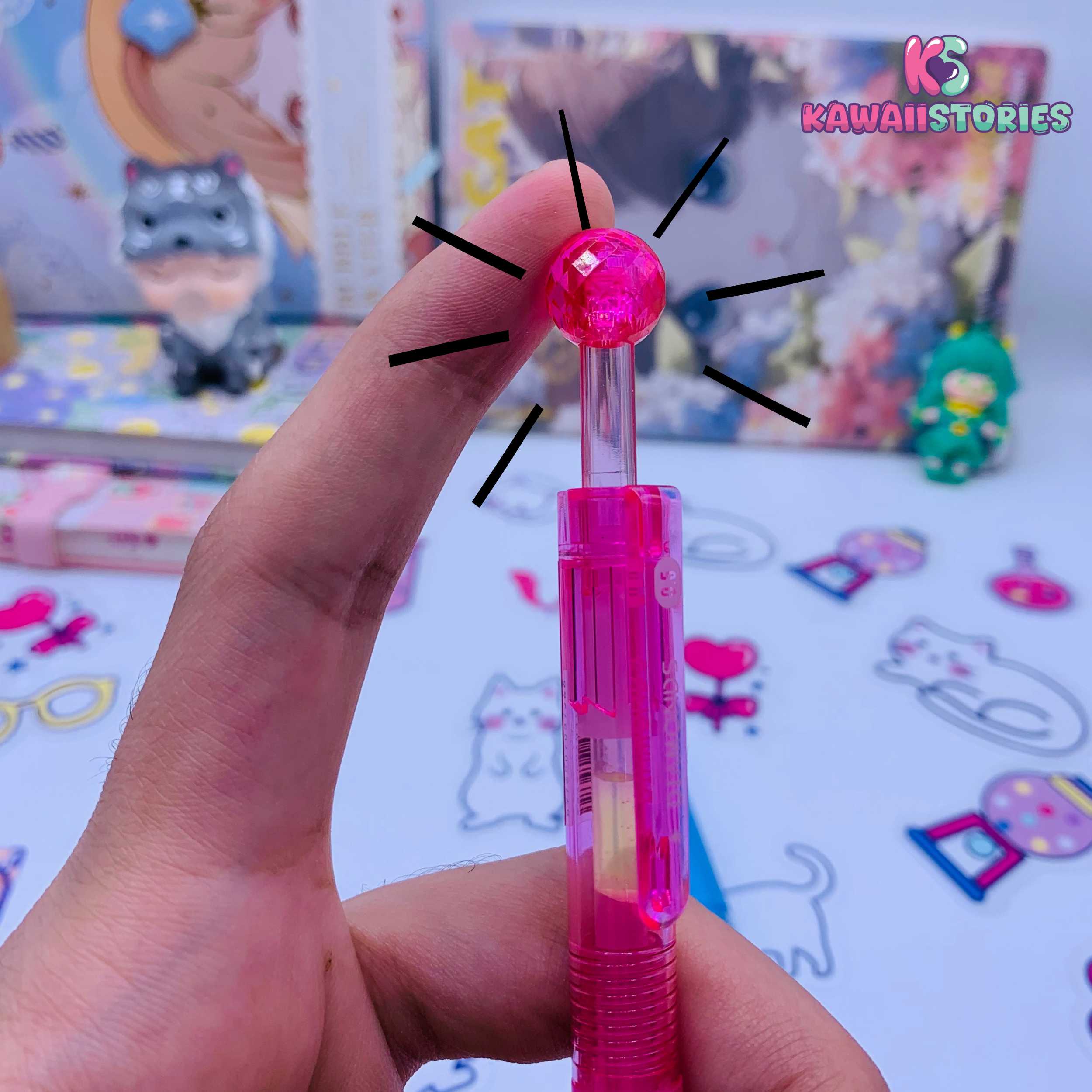 Kawaii Diamond Color Series Gel Pen Set of 6 - Sweet Series