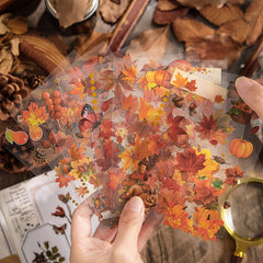 Waterproof Vintage Plant Leaves stickers pack,Stickers