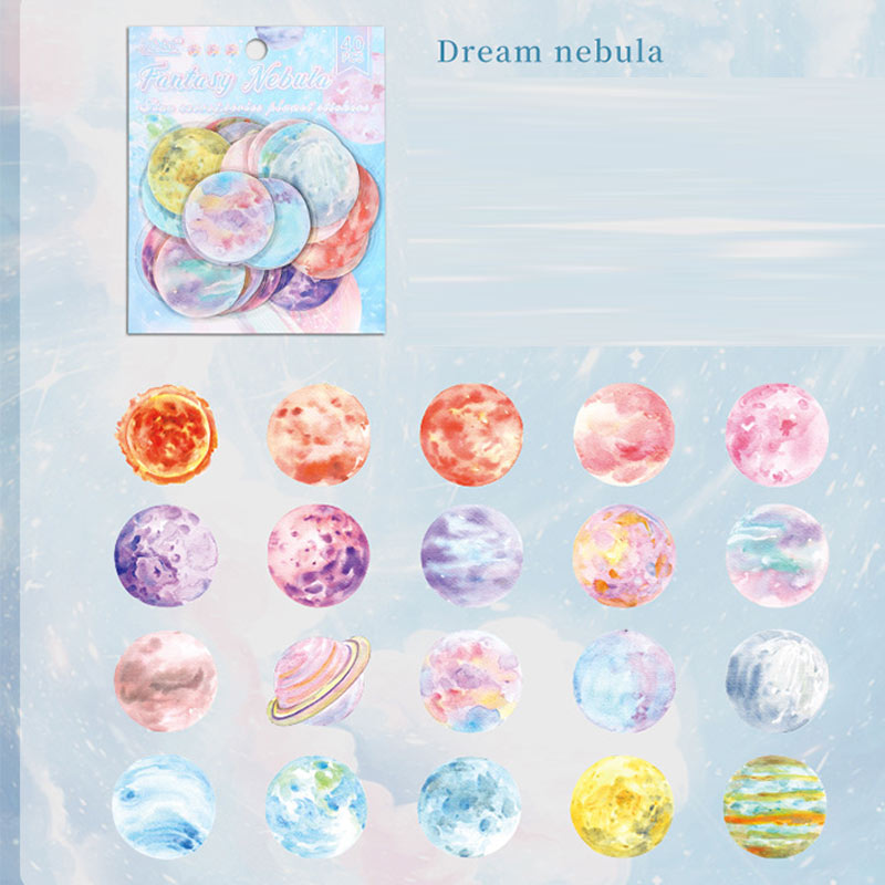 Star Secret Language Transparent PET Sticker Pack of 40Pcs 🌌