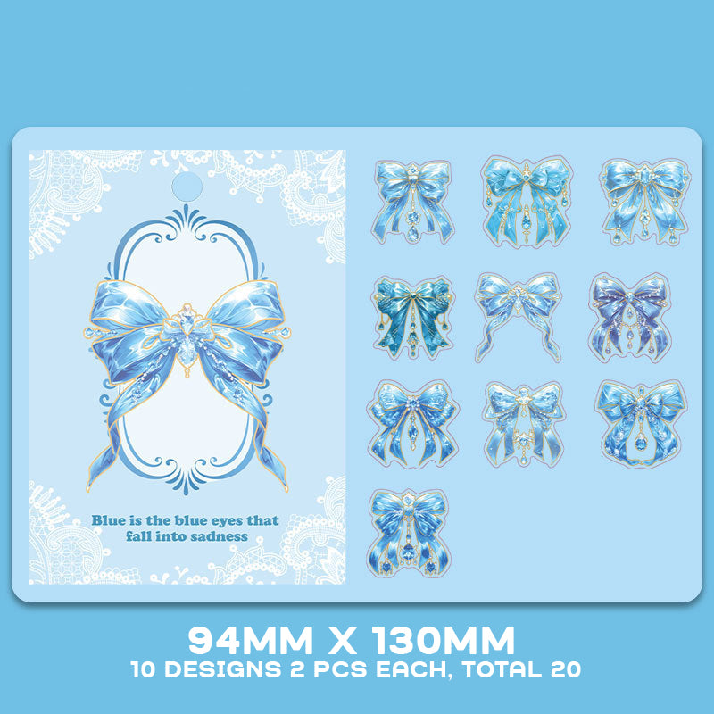 3D Colorful Hot Stamping Butterfly Ribbon Stickers,Stickers