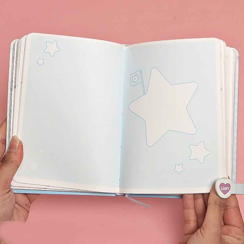 Kawaii Cute Girl Illustrated B6 Notebook, Kawai Notebooks